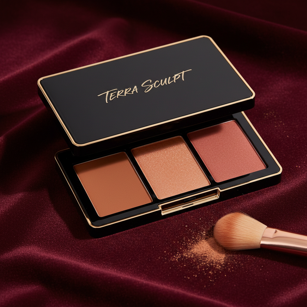 Sculpting Contour Kit on burgundy background